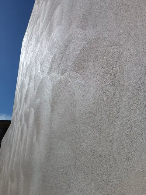 Acabado de fachada con mortero exterior