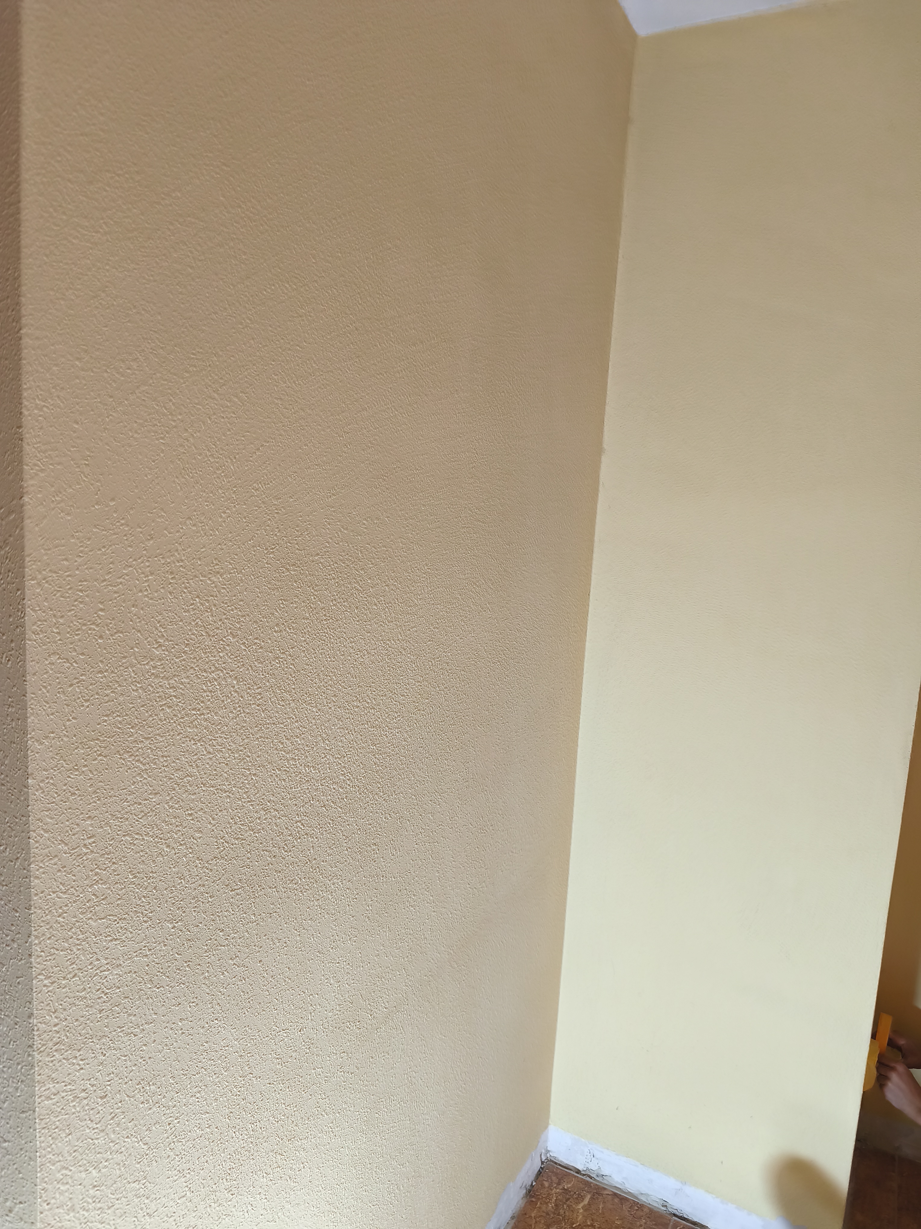 Acabado de yeso en vivienda con paramentos lisos